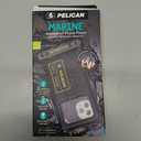 Pelican Marine - IP68 Waterproof Phone Pouch (Regular Size) Floating Waterproof Phone Case - Beach Cruise Ship Travel Essentials - Works with All Phones - Detachable Lanyard - Black/Hi-Vis Yellow