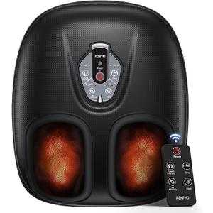 RENPHO Foot Massager Machine with Heat [2025 Upgraded], FSA HSA Eligible, Foot Massager for Plantar Fasciitis, 3 Heat Levels, Fathers Day Dad Gifts for Women Mom, Wireless Control, True Feet Massage