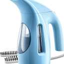 HiLIFE Steamer for Clothes, Portable Handheld Design, 240ml Big Capacity, 700W, Strong Penetrating Steam, Removes Wrinkle, for Home, Office(ONLY FOR 120V) (Blue)