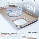 TORRAS Magnetic Slim-Fit for iPhone 16 Pro Max Case 6.9 inch, Ultra-Thin 16 ProMax Phone Case Compatible with MagSafe, Light Anti-Scratch Matte Hard PC Bayer OriginFit, Desert Titanium