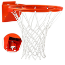 Basketball Rim Replacement, Single-Spring Breakaway Basketball Rim Outdoor Indoor, Universal 18 Inch Heavy Duty Basketball Hoop Rim and Net