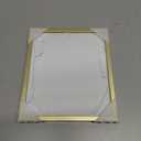 7x8 Aluminum Picture Frame, Metal Picture Frame for Wall Hanging or Tabletop, Photo frame with Tempered Glass - Simple and Elegant Decor for Wall - 1 Pack - Gold