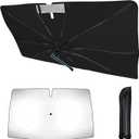 [2025 Upgrade] Rilsen Windshield Sun Shade Umbrella for Mazda CX-30 2019-2024 2025 CX30 Front Car Window Shades Double Thickened Foldable Sunshades Keep Cool and Protect Interior