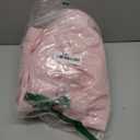 REISEN Pink Ruffle Shower Curtains for Bathroom Farmhouse Sheer Shower Curtain, 72 x 72 Inches