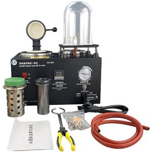 Vacuum Casting Machine Digital Display High Temperature Refining, 2KG Gold Melting Furnace,1400W 2000F Digital Electric Melting Furnace with Graphite Crucible for Melt Scrap, Silver, Gold, Copper