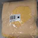 Ditucu Flower Shape Chair Pillow Cute Seat Cushion 19 inch Comfy Lazy Sofa Floor Pillows Dorm Seating for Bedroom Decor Orange (Small)