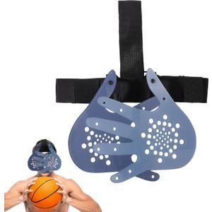 BOXOB Basketball Training Mask, Hand in Your Face Basketball Mask Face Guard for Preventing Collision Guard Shooter Jump Shot Dribble Training Equipment for Improving Skills (Black & Blue)