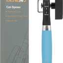Beneno Can Opener, Manual Side Safe Cut Can Opener Smooth Edge with Durable Sharp Blade, Effort-Saving Knob & Comfortable Non-slip Handle, Aqua