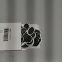 Junkin 60 Pcs Mini Paw Prints Cutouts Accents Bulletin Board Patrol Table Decorations Wall Decal Poster for Kids Educational School Home Party Supplies(Black)