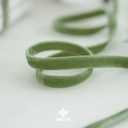 MEEDEE Moss Green Velvet Ribbon 3/8 Inch Double Face Velvet Ribbon 2 Rolls 20 Yards Chartreuse Ribbons for Ornaments, Gift Wrappig, Christmas Tree Decorations, Rustic Wreath, Winter Decor