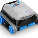 NIXBOT QP5 Robotic Pool Cleaner, Cordless Pool Vacuum for Inground Pools, Dual-Motor Turbine System, Robotic Pool Vacuum for Above Ground Pools with Wall Climing and Navigation Technology