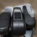 Under Desk Elliptical Machine, Electric Seated Pedal Exerciser, Mini Elliptical Leg Exerciser with Remoter, 12 Level Speeds, Forward & Reverse Direction, Manual & Auto Mode for Home Office