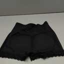 AOSBOEI Women Butt Lifter Panties Padded Shapewear Hip Enhancer Pads Shorts Seamless Underwear Tummy Control Boyshorts (Large, Black)