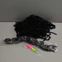 Vemet Soft Locs 30 Inch Synthetic 8 Packs Faux Locs Pre Looped Curly Wavy Crochet Hair For Black Women Hair Extensions 1B