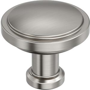 Amerock Faircrest 1-1/4 inch (32mm) Diameter Satin Nickel Cabinet Knob, BP37460G10