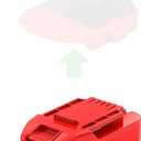 Adapter for Bauer 20V Tools - Compatible with Craftsman New 20V V-20 Model Red-Black Style Batteries (Not B&D) for Powering, No Charging Function, 1 Adapter Only