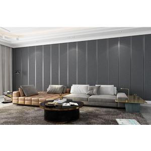 Upgraded Deerskin Velvet High-end Modern Minimalist 3D Wallpaper Plain Non-Woven Living Room Bedroom TV Background Wall Paper 20.8 '* 393.7'Non Peel and Stick Wallpaper (Dark Gray 068)