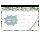 Lbylyhxc 2026 Desk Calendar, 18-Month Calendar Runs from Jan. 2026 to Jun. 2027, Large 17" x 12" Desktop/Wall Monthly Calendar for Home, School or Office (Vintage Flowers Desk Calendar)