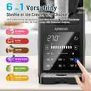 Slushie Machine & Ice Cream Maker, 85oz Larger Slushie Machine for Home, LED Display | 6 Preset Programs | Auto-Clean, Perfect for Margaritas, Frappes, Milkshakes & Smoothies, No Ice Needed