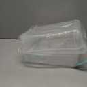 Sterilite 1427CLR Stack & Carry - 2 Layer Box, Clear Lid & Blue Handle, See-through layers
