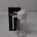 TrendPlain 16oz/470ml Glass Olive Oil Sprayer for Cooking  2 in 1 Olive Oil Dispenser Bottle for Kitchen Gadgets and Air Fryer Accessories, Salad, BBQ - White