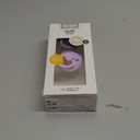 BIBS Pacifiers 6-18 Months | Colour Collection 2-Pack | BPA-Free Anatomical Natural Rubber Nipple | Made in Denmark | Violet Sky/Mauve Color Pacifier