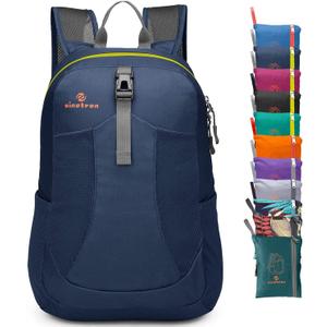 sinotron 22L Lightweight Packable Hiking Backpack, Small Hiking Backpack Day Pack for Women Men Travel Camping Vacation (Dark Blue)