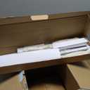 CAROTE 11 Pieces Knife Set with Block for kitchen, Stainless Steel Razor-Sharp Blade, Triple Riveted Ergonomic Handle, Wooden Magnetic Block, Essential Knife Block Set, Beige (White-WS)