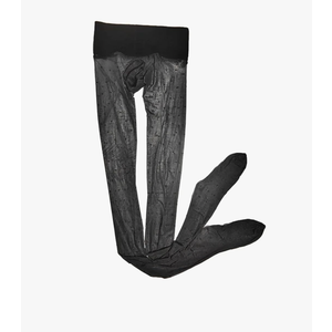 LESOYA Men's Sexy 1D Ultrathin Low Rise Nylon Sheer Seamless Pantyhose Shiny Glossy Stockings with Sheath