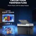Marsail 12 Volt Refrigerator, 32QT Car Fridge Portable Freezer -4°F to 68°F, Fast Cooling & ECO Mode, 12/24V DC 110-240V AC Electric Cooler for Camping, Travel, RV, Truck, Home