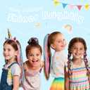 Fairy Hair Tinsel Kit for Girls, Colored Hair Extensions for Kids, Crazy Hair Accessories for Girls, Clip in Tinsel Extensions, 16 Pieces