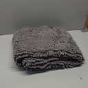 Muddy Mat® Shown on TV – Super Absorbent Microfiber Dog Door Mat for Muddy Paws, Non-Slip Washable Pet Rug, Quick Dry Chenille Entryway Carpet, Machine Washable Indoor Outdoor mat, Grey 60"x24"