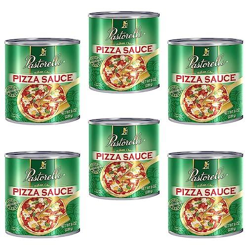 Pack of 12 Pastorelli Pizza Sauce, Original Authentic Italian Pizza Sauce with Extra Virgin Olive Oil and Pecorino Romano Cheese Shredded, Since 1952 Family Pizza Sauce Recipe, 8 Ounce, BB 04/26/2026