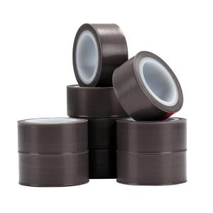 PTFE Tape, PTFE Film Tape Sheets with Single Side Silicone Adhesive, High Temperature Tape, 36 Yards (1 roll)