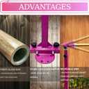 Gymnastic Kip Bar,Kids Girls Junior Ages 3-15,3' to 5' Adjustable Height,Home Gym Equipment,Home Training,1-4 Levels,260lbs Weight Capacity, DARK PINK