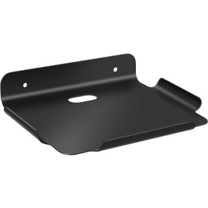 6"x 7.5" Floating Shelves, Metal Wall Shelf for Wall Storage, for Smart Home, Speakers, Internet Router, Security Camera - for Bedroom, Bathroom, and Living Room (Black) 6x7.5