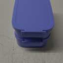 Lunch Box Adults Bento Box - 74 OZ All-in-One Stackable Lunch Box Containers for Adult Large Bento Box with Fork Spoon Sauce Boxes, Leakproof Lunchbox for Work School Dining Out,Macaron-Purple (4-Macaron Purple)