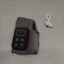 2 Pack Portable Foot and Ankle Massager - Triple Method Foot Massager with 5 Heat & 3 Vibration Levels, Smart Timer, Wireless for Heat Relief for Travel & Home Use(Grey)