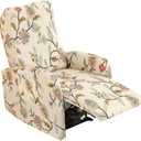 Recliner Chair Covers 4 Pieces Waterproof Small Recliner Sofa Slipcover Stretch Recliner Slipcover for Lazyboy Recliner Chair with Storage Pocket Furniture Protector for Living Room, A13