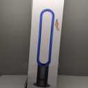 Dyson Cool AM07 Air Multiplier Bladeless Tower Fan, 70° oscillation, 10 levels (Iron/Blue)