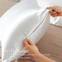 Bedsure Satin Pillowcase with Zipper, Similar to Silk Pillow Cases 2 Pack, White Satin Pillow Cases Queen Size Set of 2, Silky & Soft Pillow Covers for Hair & Skin, Gifts for Women Men, 20x30 Inches