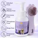 Cat Waterless Shampoo with Brush, for Quick Cleaning Between Baths, No Rinsing Needed, Hypoallergenic, Suitable for Cats and Dogs