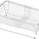 Kitchen Sink Drainage Rack - Versatile Dishes And Dishcloths Organizer For Kitchen Accessories, Vegetable And Fruit Storage Basket, Sponge Holder