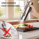 Salt and Pepper Grinder Set Electric,Rechargeable Salt and Pepper Shakers Stainless Steel with USB C Dual Charging Base,Upgraded Large Capacity,Adjustable Coarseness,LED Light,Ideal for Mom