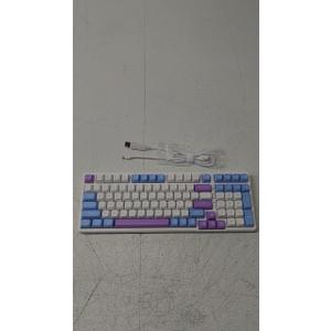 E-YOOSO Z-99 Wireless Mechanical Hot Swappable Custom Keyboard, 96% RGB Backlit Tri-Mode BT5.0/2.4GHz/USB-C, Pre-lubed Linear Switches, Gasket Structure, Gaming Keyboard, Software Support (White Blue--RGB)