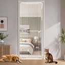 86.6" H Extra Tall Gates for Cat, 27.6"-38.6" W Pet Gate No Drilling