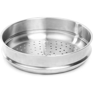 WANGYUANJI Stainless Steel Steamer Set with Holes,12.59" Non-Stick Steamer Insert,Essential Kitchen Tool for Steaming