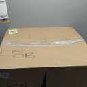 15.7" Modern Lantern Pendant Light with Imitation Silk Lampshade White Small Chandelier Midcentury Bubble Ceiling Light Fixtures for Dining Room Kitchen Island Stairway Hallway White