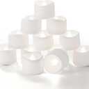 Homemory Timer Tea Lights Candles Battery Operated, 6H Timer Built-in, Auto On Daily, Flameless LED Tealight Votives for Table Centerpieces, Lantern, Holiday Decor, Cool White, No Remote, 12-Pack