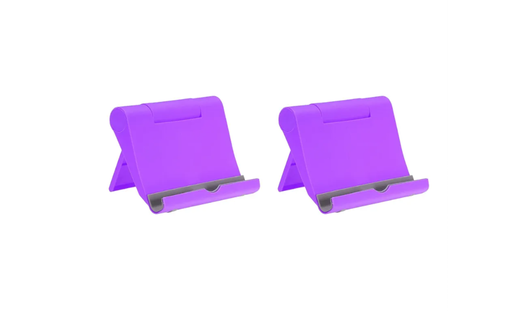 uxcell Cell Phone Stand, 35 Pack Multi-Angle Tablet Stand, Universal Phone Stand Compatible with Most Smartphone Tablets E-Readers, Purple